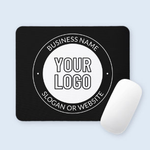 Business Logo or Design & Editable Text Template Mouse Pad