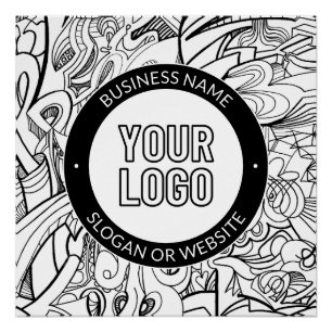 Business Logo or Design & Editable Text Template Poster