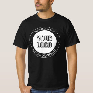 Business Logo or Design & Editable Text Template T-Shirt