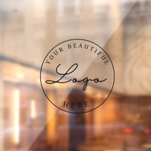 Business Logo Personalized Custom  Window Cling