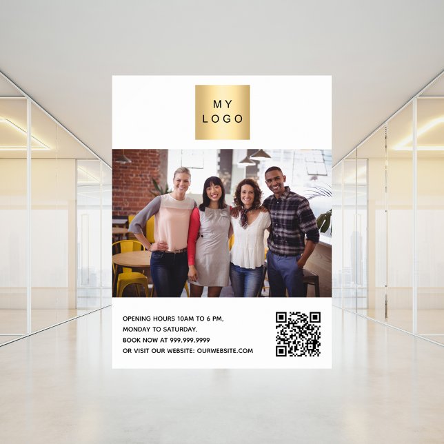 Business logo photo QR-code Poster (Creator Uploaded)