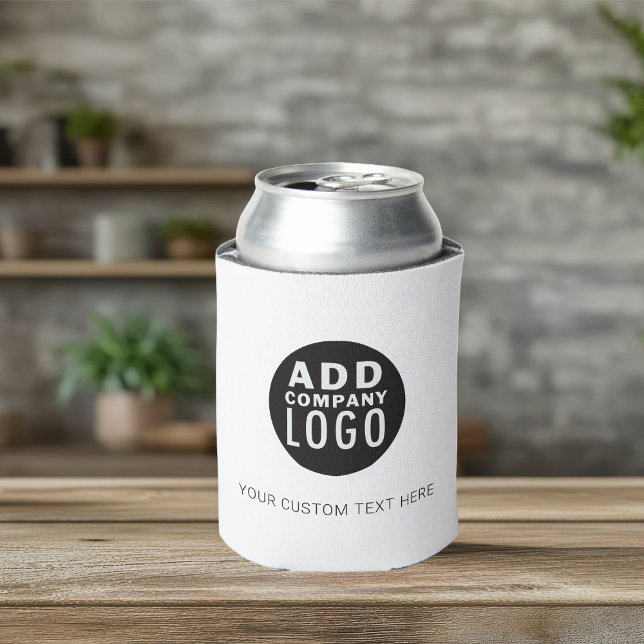 Business Logo Promotional Custom Text Double Sided Can Cooler (Creator Uploaded)