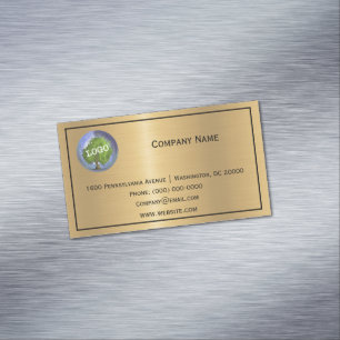 Business Logo Promotional Gold Magnetic Business Card