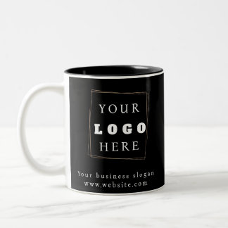Business Logo Promotional Gold Two-Tone Coffee Mug