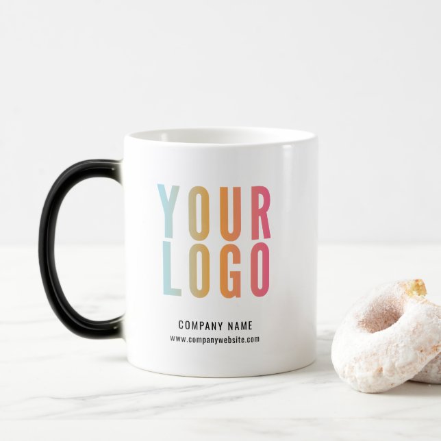 Business Logo Promotional Magic Mug (With Donut)