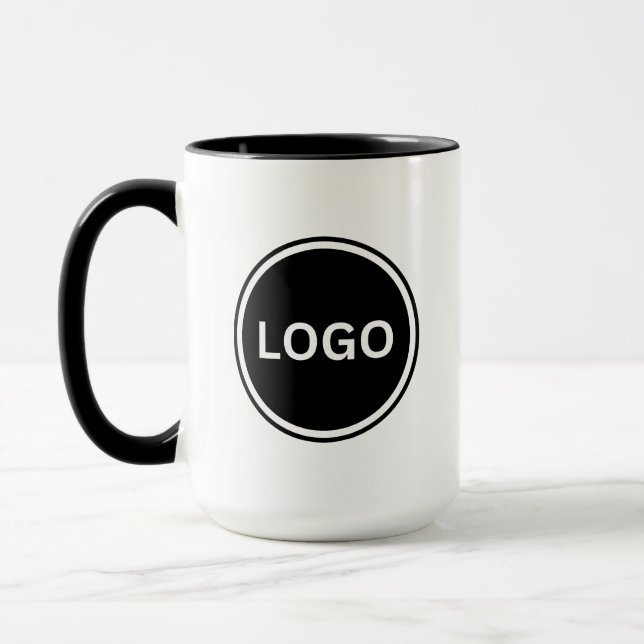 Business Logo Promotional Simple Company Mug (Left)