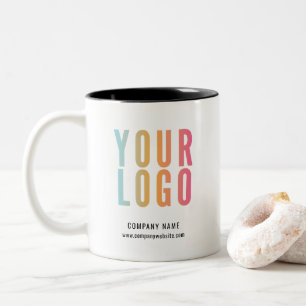 Business Logo Promotional Two-Tone Coffee Mug