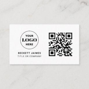 Business Logo QR Code Card