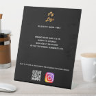 Business logo qr code instagram black custom text