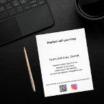 Business logo qr code instagram promotion flyer<br><div class="desc">You can add a background colour to match your brand.  Personalize and add your business logo,  name,  address,  your text,  your own QR code to your instagram account.</div>