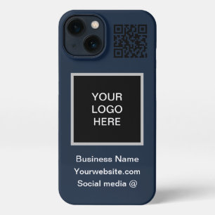 Business Logo QR Code Marketing Company iPhone 13 Case