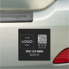 Business Logo QR Code Social Media Car Magnet