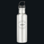 Business Logo QR code website Simple Custom 710 Ml Water Bottle<br><div class="desc">Make a bold statement for your brand with our Professional White Water Bottle featuring your business logo. Elevate your promotional efforts by maximizing web traffic and customer engagement through the inclusion of a Custom QR Code generator on the bottle, offering a direct link to your website. Seize this distinctive promotional...</div>