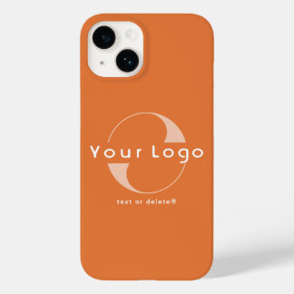 Business logo Simple Clean Minimal Brand Orange Case-Mate iPhone 14 Case