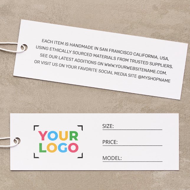 Business Logo Simple Clothing Business Price Tag (Creator Uploaded)