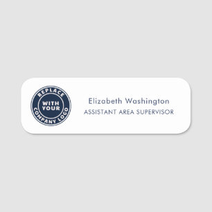 Business Logo Simple Corporate Employees Name Tag