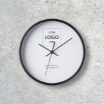 Business Logo Simple Minimal White Clock<br><div class="desc">Elevate your brand’s presence and leave an indelible mark with our personalized clock. It’s more than just a timepiece; it’s a symbol of your business’s dedication,  professionalism,  and commitment to making every second count. Make your brand’s mark on time with this exceptional personalized clock.</div>
