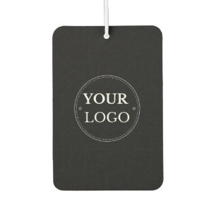 Business Logo Simple Professional Modern Black Air Freshener