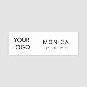 Business Logo Simple Professional Name Tag