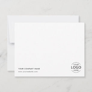 Business Logo Simple Professional White  Card