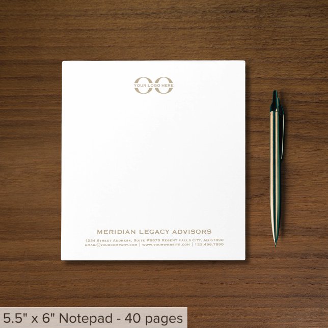 Business Logo Simple Typographic Notepad (Creator Uploaded)