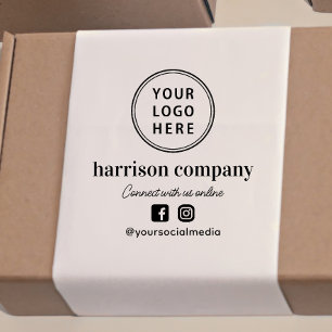 Business Logo Social Media Self-inking Stamp