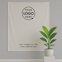 Business Logo Step and Repeat Grey Photo Backdrop 