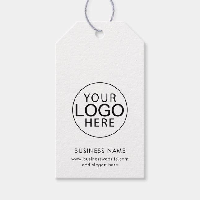 Business Logo Swag Custom Gift Tags (Front)