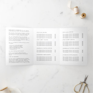 Business Logo & Text Modern Trifold Brochure