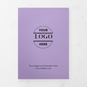 Business Logo & Text Modern Trifold Brochure