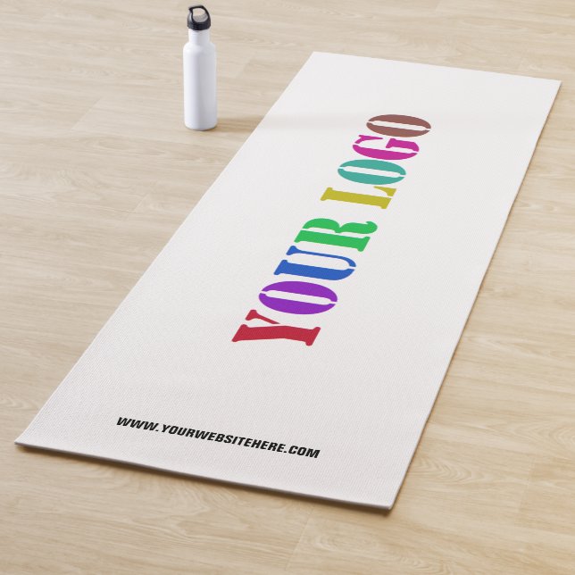 Business Logo Text Personalized Yoga Mat Example (In Situ)