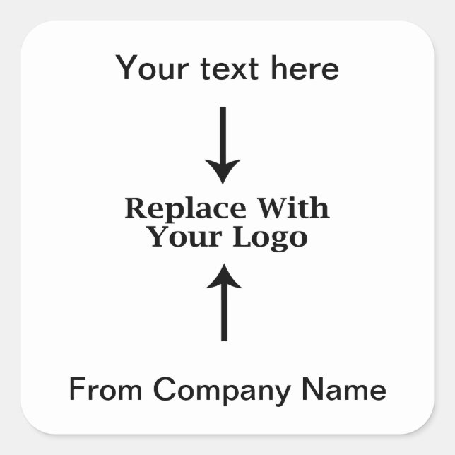Business Logo Thank you Stickers (Front)