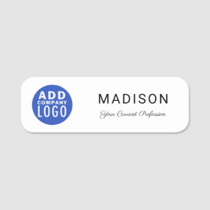 Business Logo Tradeshow Company Representative Name Tag