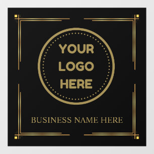 Business Logo Upload Company Logo Custom Gold Window Cling