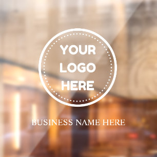 Business Logo Upload Company Logo Custom Opaque Window Cling
