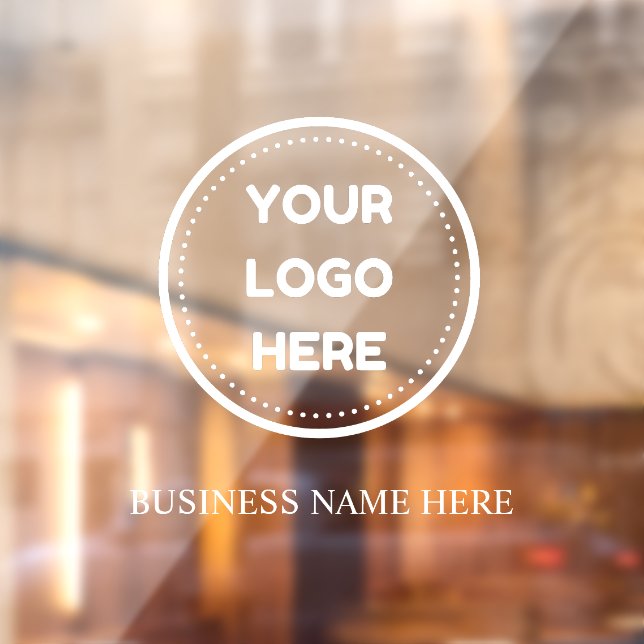 Business Logo Upload Company Logo Custom Opaque Window Cling (Sheet 2)