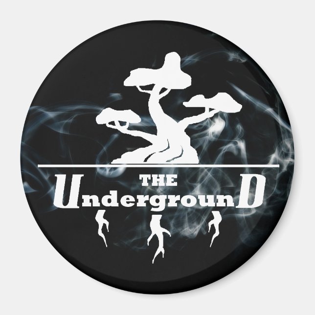 Business Logo Vaping Smoke Background Magnet (Front)