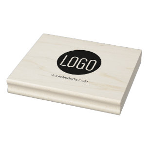 Business Logo Website Customizable Template Rubber Stamp
