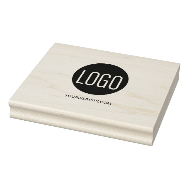 Business Logo Website Customizable Template Rubber Stamp (Stamp)