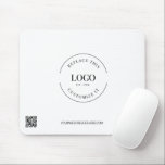 Business logo website simple Black white Custom Mouse Pad<br><div class="desc">Introducing our Custom Business Logo Website Simple Black White Mousepad – a sleek and personalized accessory that seamlessly blends functionality with professional branding. Elevate your workspace with this minimalist mousepad, featuring your custom business logo in a classic black and white design. Customize this mousepad with your business logo and website...</div>