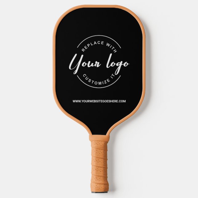 Business logo WEBSITE Simple Promotional Custom Pickleball Paddle (Front)