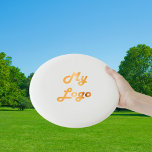 Business logo white Wham-O frisbee<br><div class="desc">Personalize and add your business logo. Transparent background,  you can add a colour to match your brand.</div>