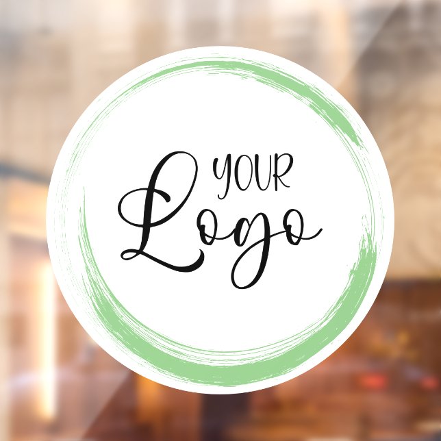 Business Logo - Your Paint Colour Brushstroke Window Cling (Sheet 2)
