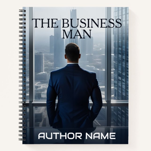 Business Man Book Cover Inspiration Notebook (Front)