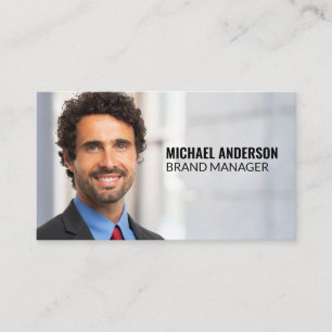 Business Man Portrait Custom Add Photo Card