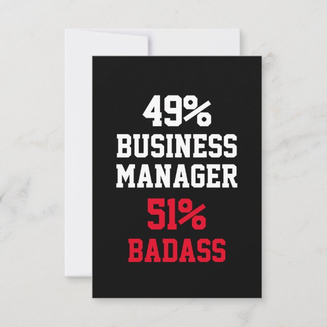 Business Manager Badass Card (Front)
