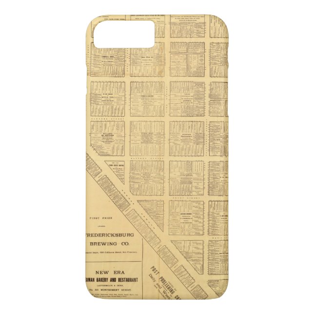 Business Map of San Francisco Case-Mate iPhone Case (Back)