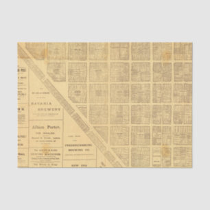 Business Map of San Francisco Tissue Paper