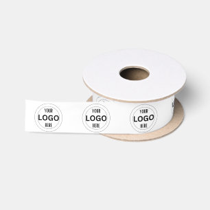 Business Marketing Branding Branded Company Logo Satin Ribbon