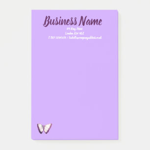 Business Marketing items personalised purple Post-it Notes